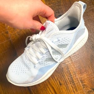 Adidas white athletic sneakers